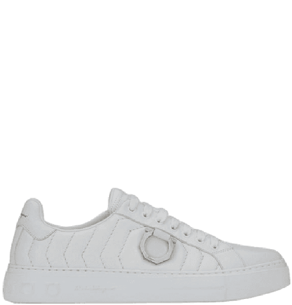  Giày Nam Salvatore Ferragamo Gancini 'White' 