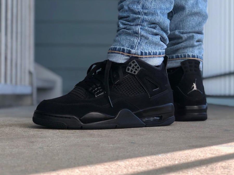  Giày Nike Air Jordan 4 Retro 2020 'Black Cat' 