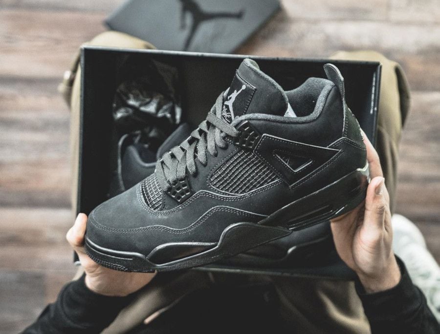  Giày Nike Air Jordan 4 Retro 2020 'Black Cat' 
