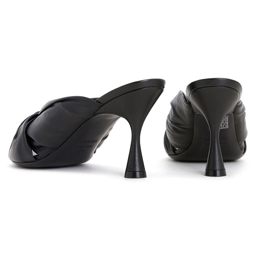  Giày Nữ Balenciaga Drapy Mules 'Black' 