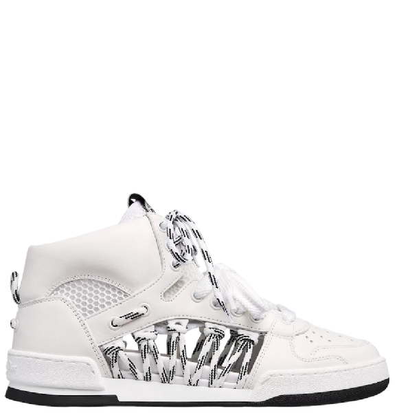 Giày Nữ Dior First High-Top Sneaker 'White' 