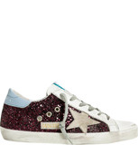  Giày Nữ Golden Goose Superstar 'Wine Glitter' 