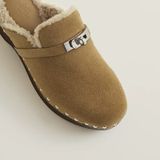  Giày Nữ Hermes Carlotta Mule 'Beige Gobi' 