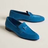  Giày Nữ Hermes Paris Loafer 'Bleu Bleuet' 