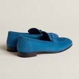  Giày Nữ Hermes Paris Loafer 'Bleu Bleuet' 