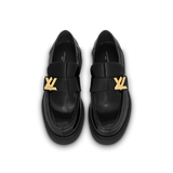  Giày Nữ Louis Vuitton Academy Flat Loafer 'Black' 