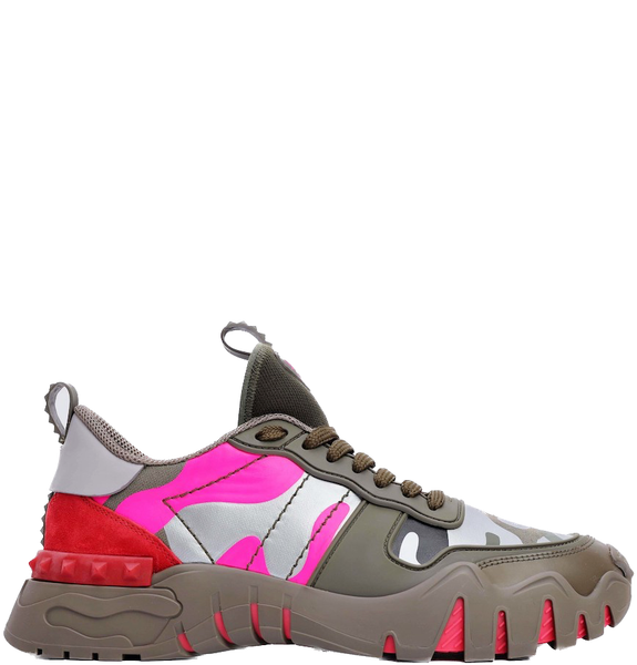  Giày Nam Valentino Camouflage Rockrunner 'Rose' 