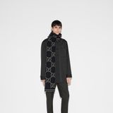  Khăn Gucci Check GG Wool Scarf 'Black' 