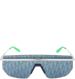  Kính Dior Mirror Logo Shield Sunglasses 'Blue' 