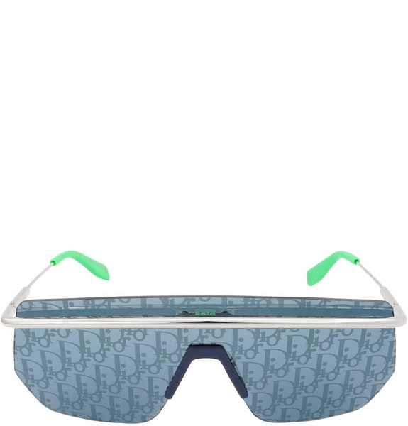  Kính Dior Mirror Logo Shield Sunglasses 'Blue' 