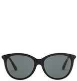  Kính Nữ Burberry Tubular Round Sunglasses​ 'Black' 