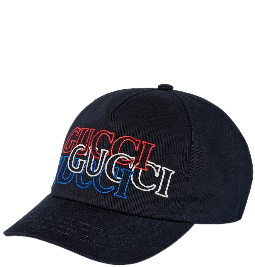 Mũ Gucci Baseball Hat Embroidery 'Black' 