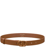  Thắt Lưng Nữ Dior 30 Montaigne Belt 'Brown' 