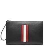  Túi Bally Mythos Pouch In Recycled Leather 'Black' 