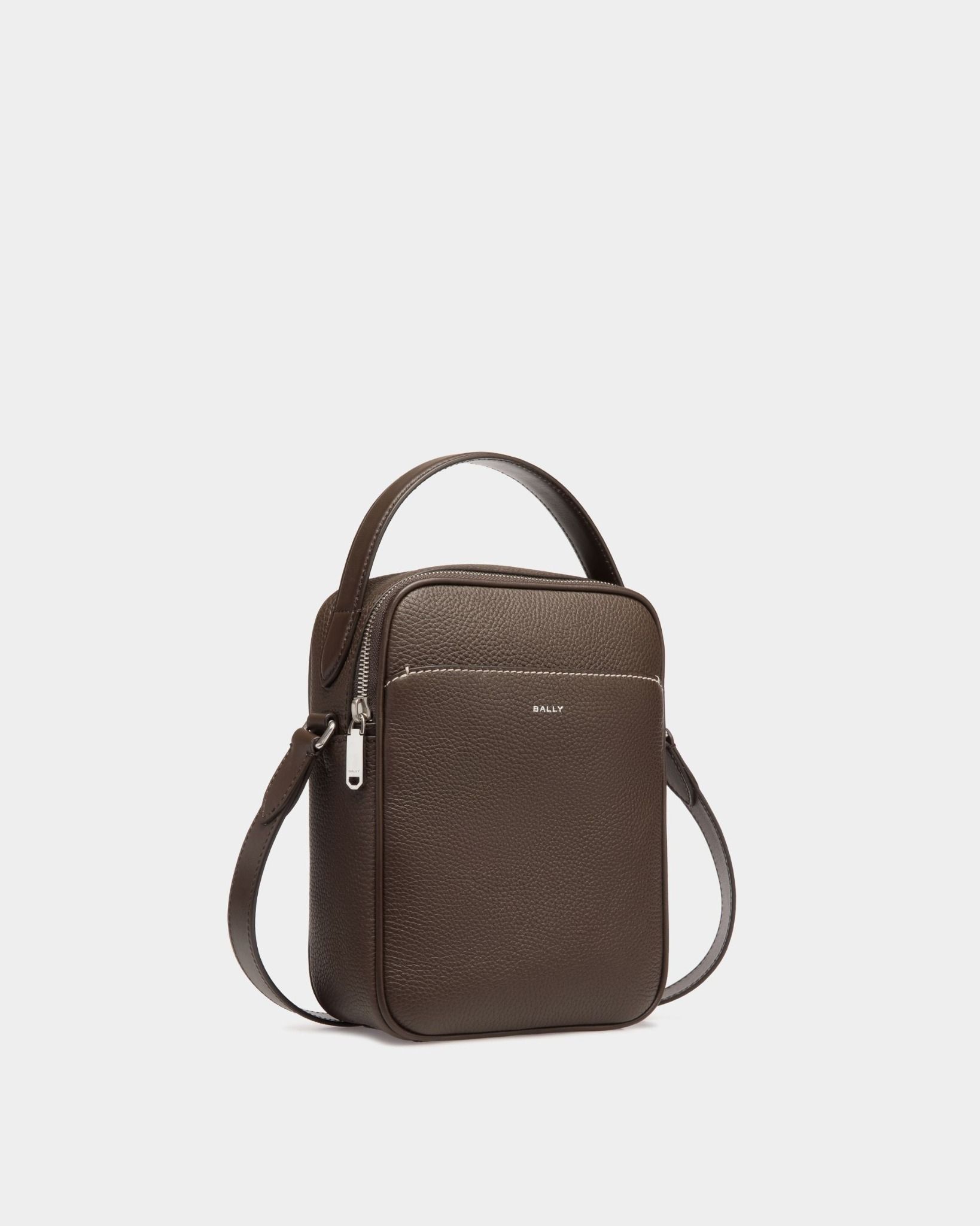 Túi Bally Oeden Crossbody Bag In Leather 'Ebano' 