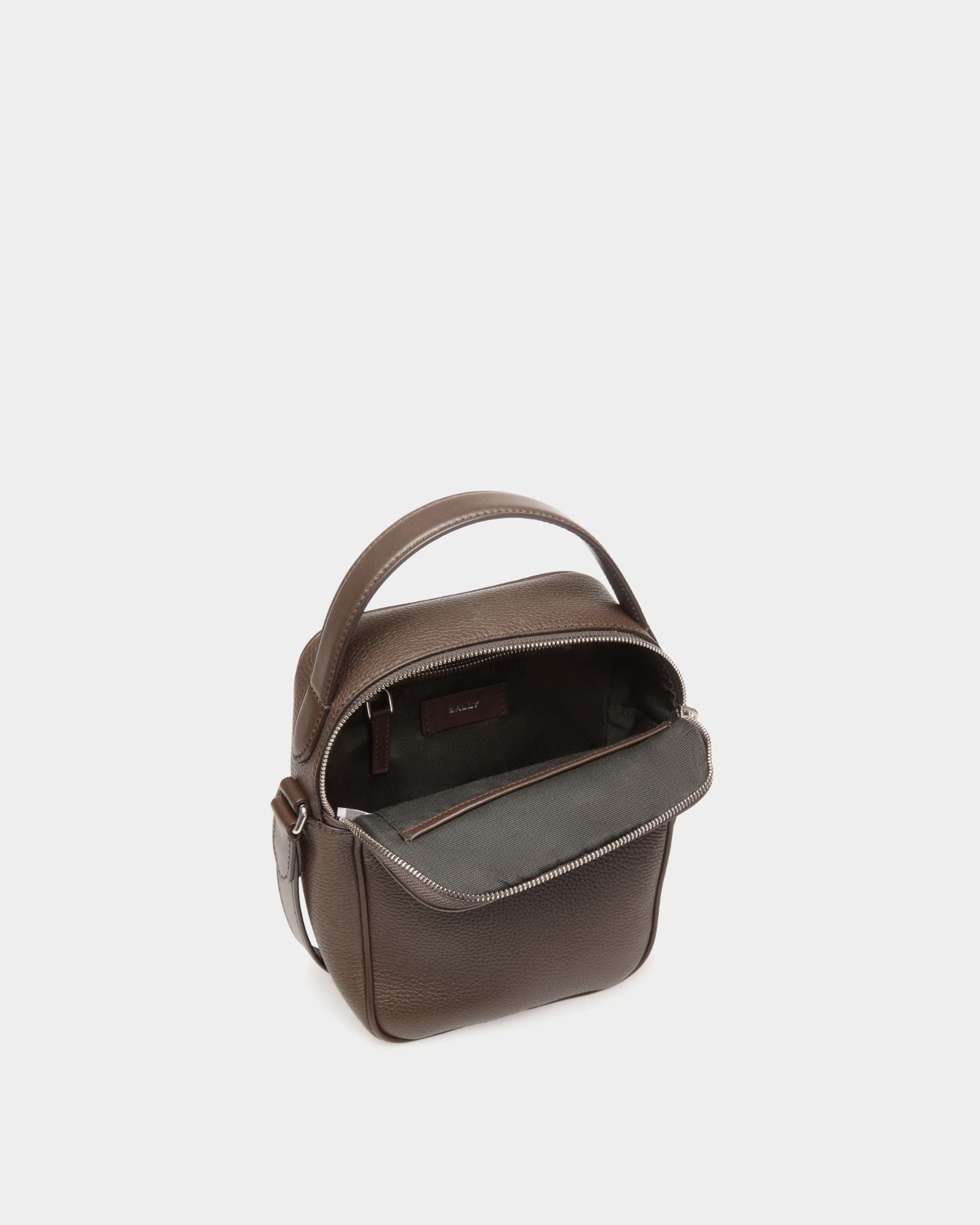  Túi Bally Oeden Crossbody Bag In Leather 'Ebano' 