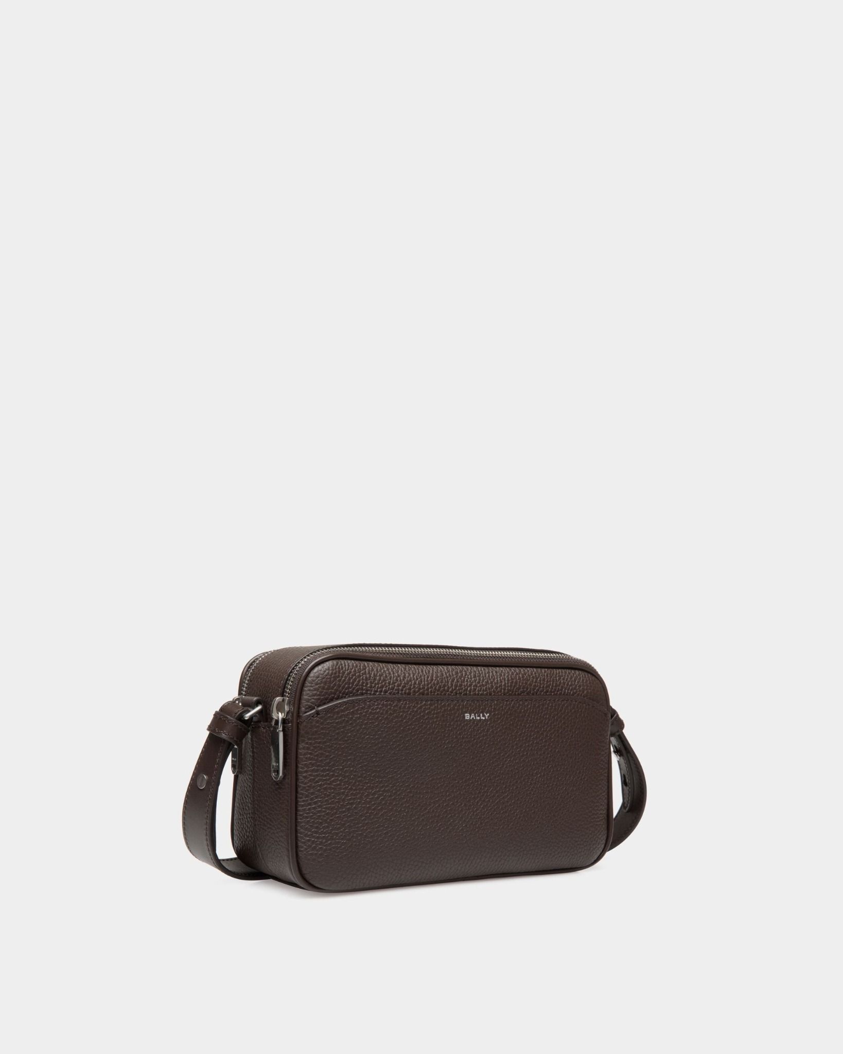  Túi Bally Oeden Crossbody Bag In Leather 'Ebano' 