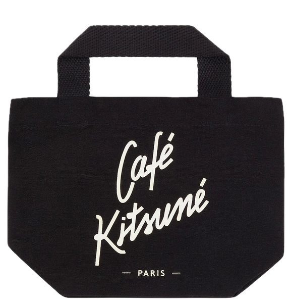  Túi Maison Kitsune Mini Tote Cafe BK 'Black' 
