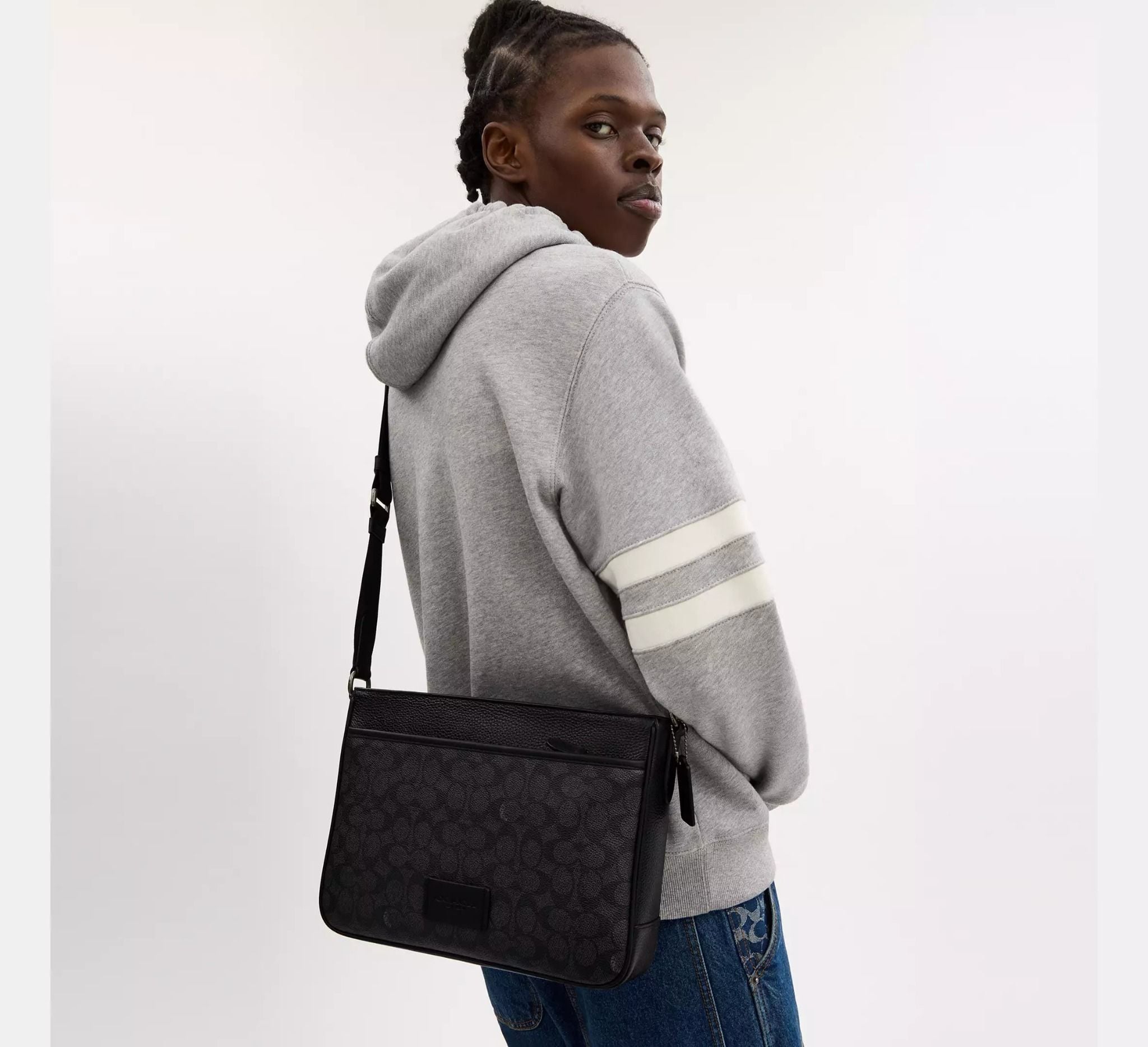  Túi Nam Coach District Crossbody Bag 'Black' 