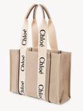  Túi Nữ Chloe Woody Tote Bag 'Musk Grey' 