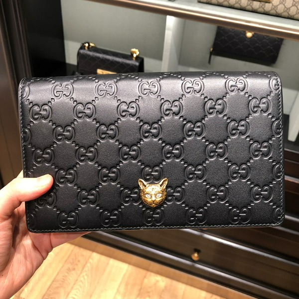  Túi Nữ Gucci Chain Clutch Bag 'Black' 