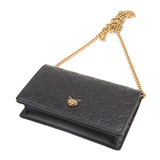  Túi Nữ Gucci Chain Clutch Bag 'Black' 