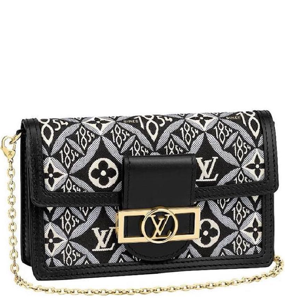  Túi Nữ Louis Vuitton Dauphine Chain Wallet 'Grey' 