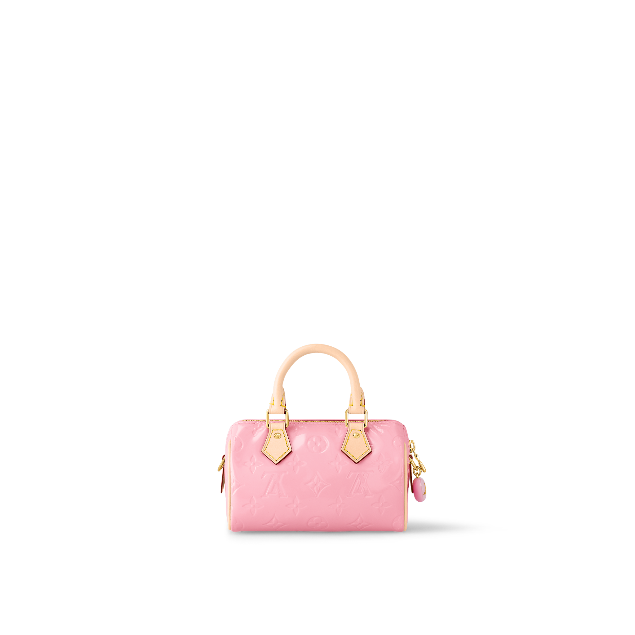 ハンドバッグ Louis Vuitton Nano Speedy Mochi Pink handbag M81879 Louis Vuitton Nano Speedy Mochi Pink in Calfskin Leather