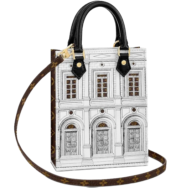  Túi Nữ Louis Vuitton Petit Sac Plat 'Black White' 