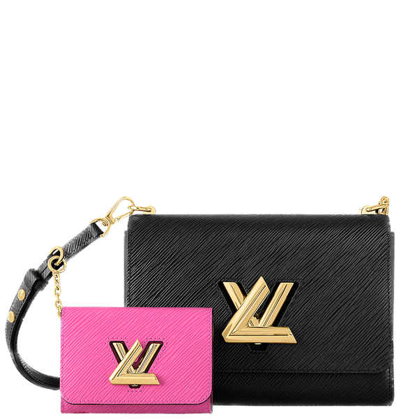  Túi Nữ Louis Vuitton Twist MM Epi 'Black Fuchsia' 