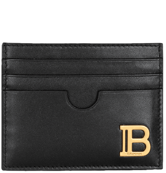  Ví Balmain B-buzz Leather Card Holder 'Black' 