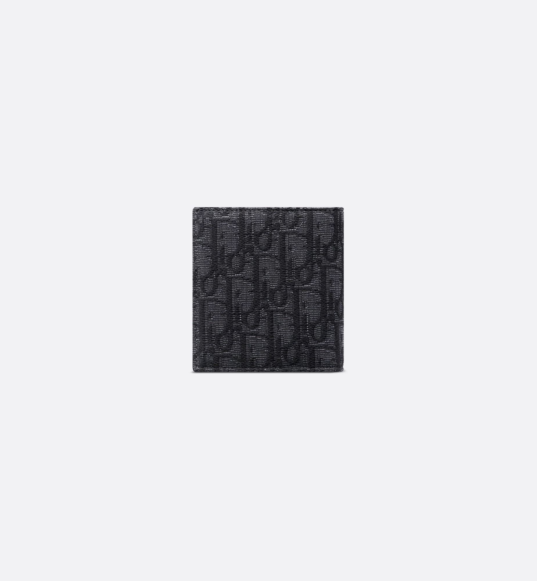  Ví Dior Compact Vertical Wallet 'Black' 