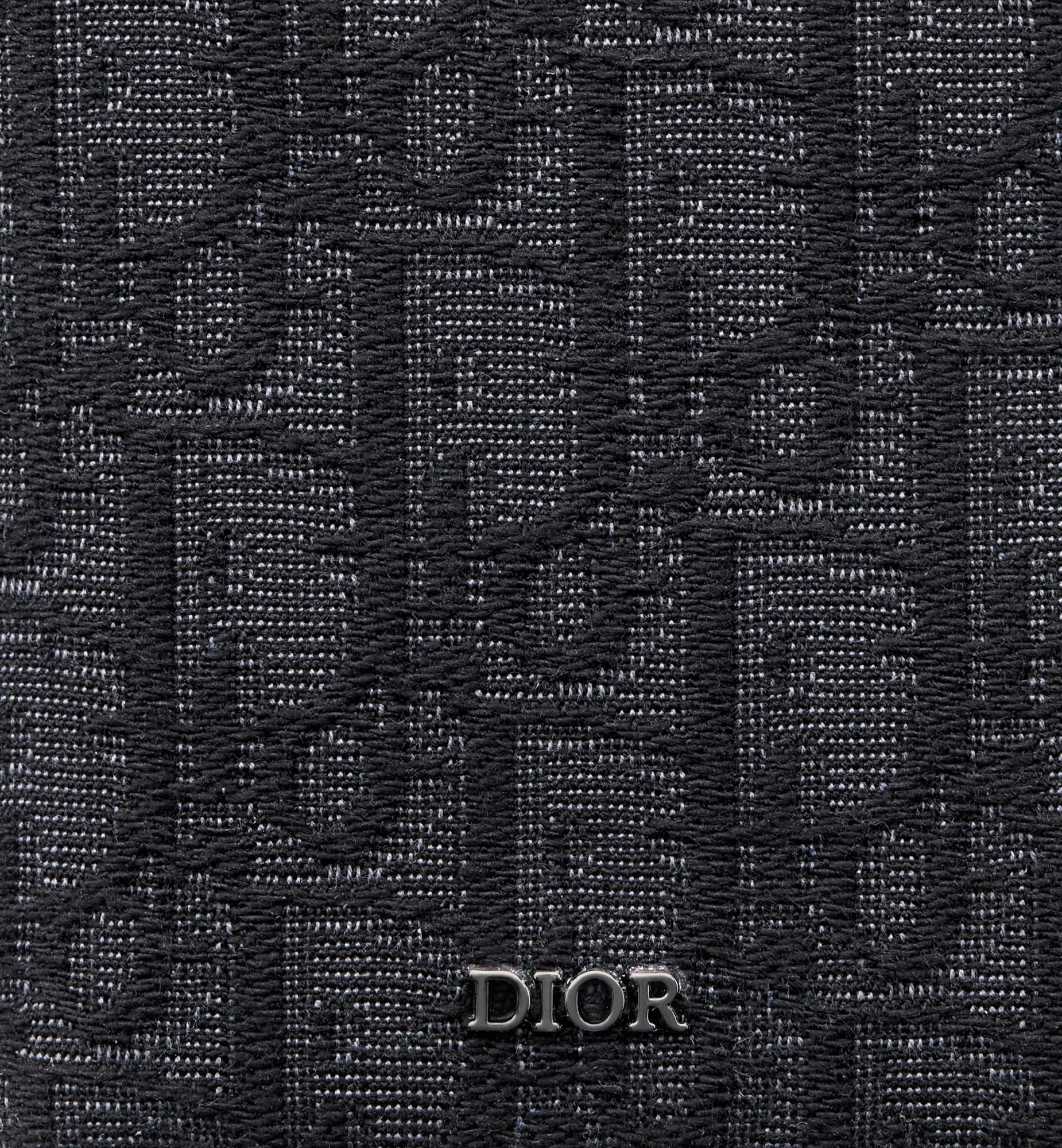  Ví Dior Compact Vertical Wallet 'Black' 