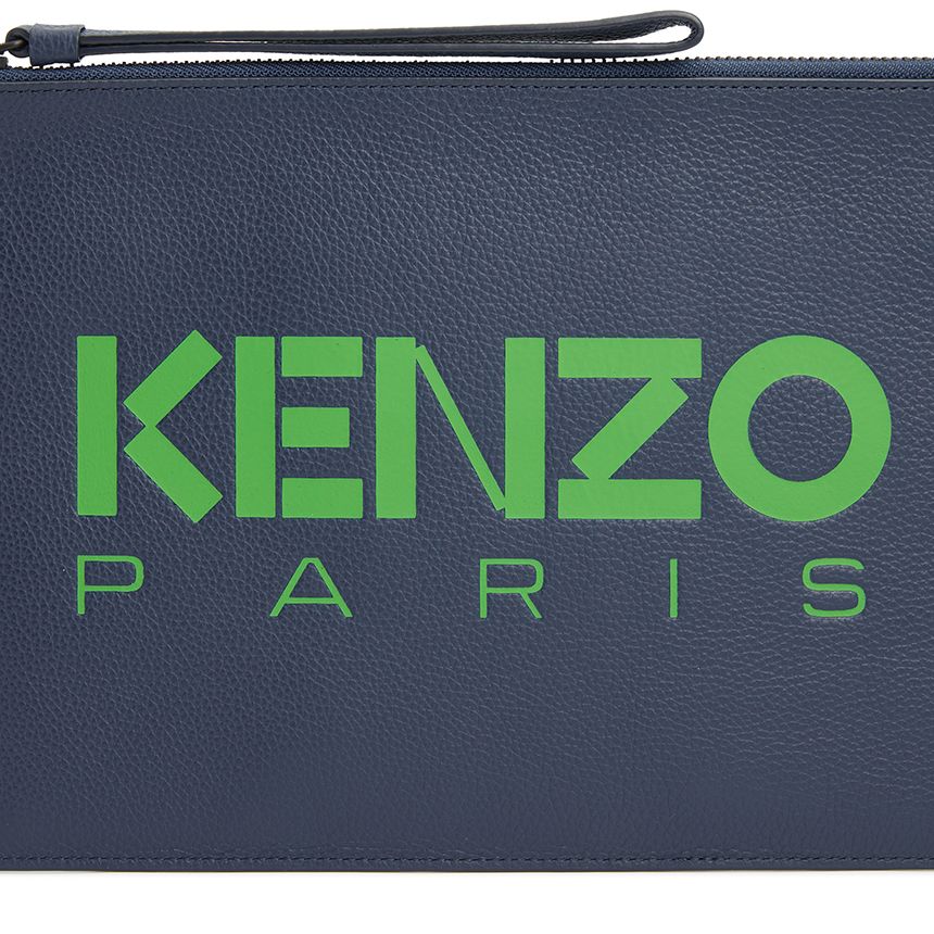  Ví Nam Kenzo Logo Shared Clutch 'Navy' 