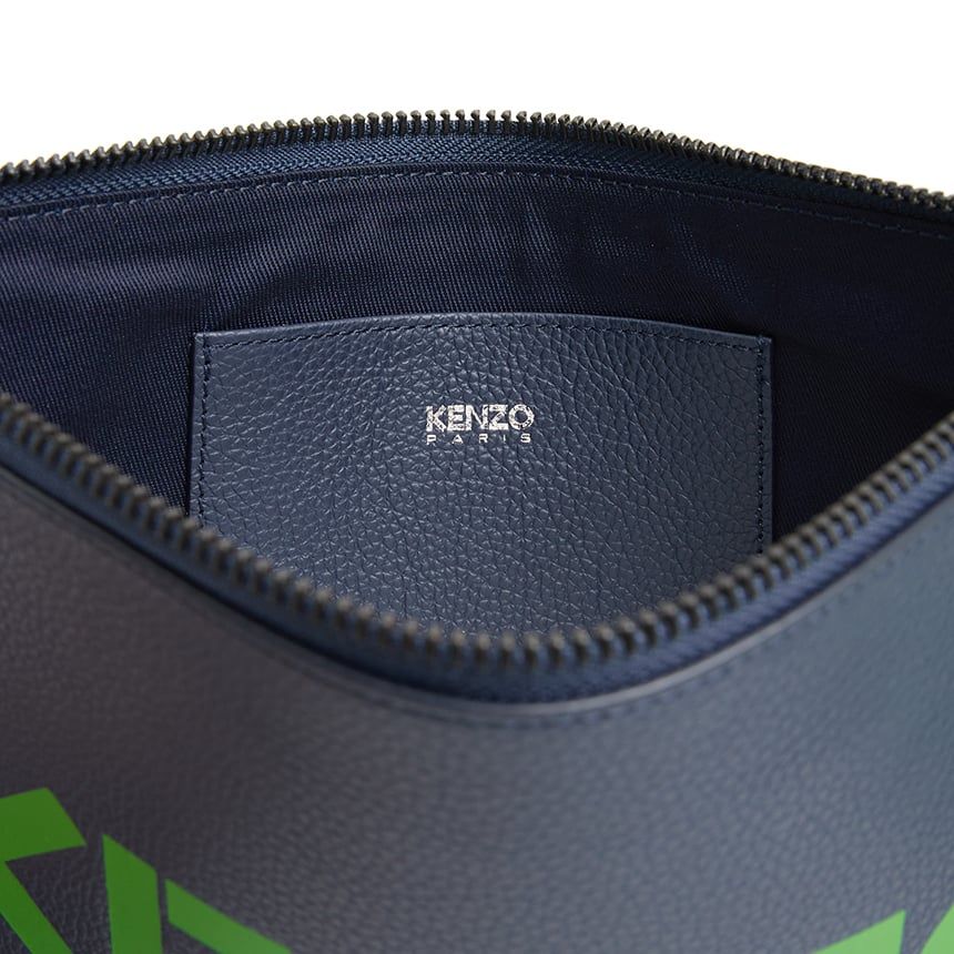  Ví Nam Kenzo Logo Shared Clutch 'Navy' 