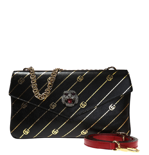  Túi Nữ Gucci Thiara Reversible Bag 'Black Red' 
