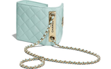  Túi Nữ Chanel Clutch With Chain Lambskin 'Light Blue' 