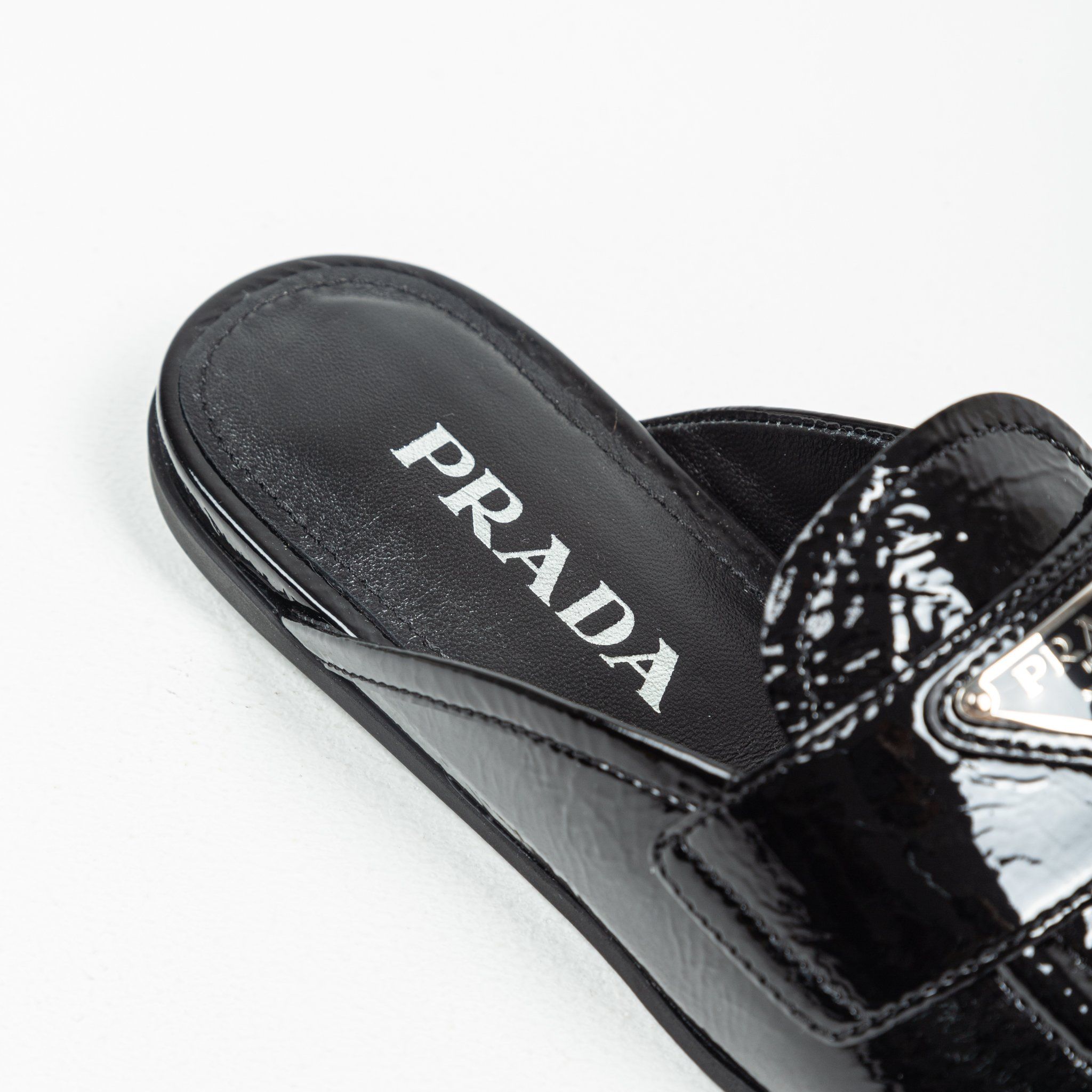  Giày Nữ Prada Mule Slippers 'Black' 