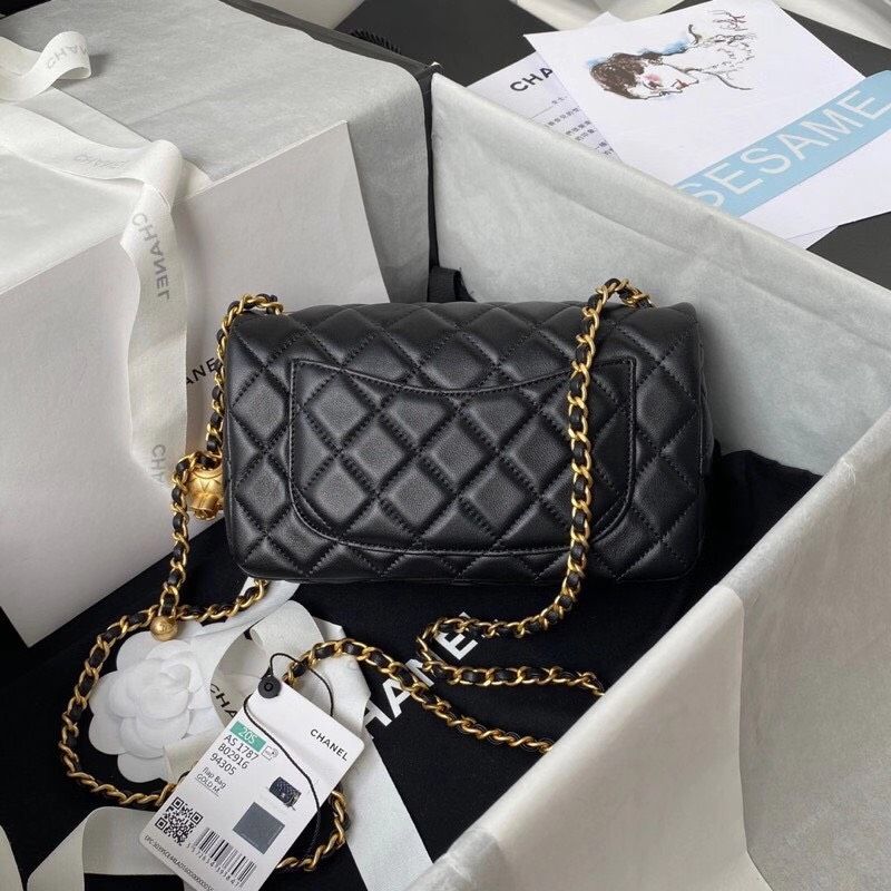 Túi Nữ Chanel Flap Bag Lambskin 'Black Leather' AS1787-B02916-94305 – LUXITY