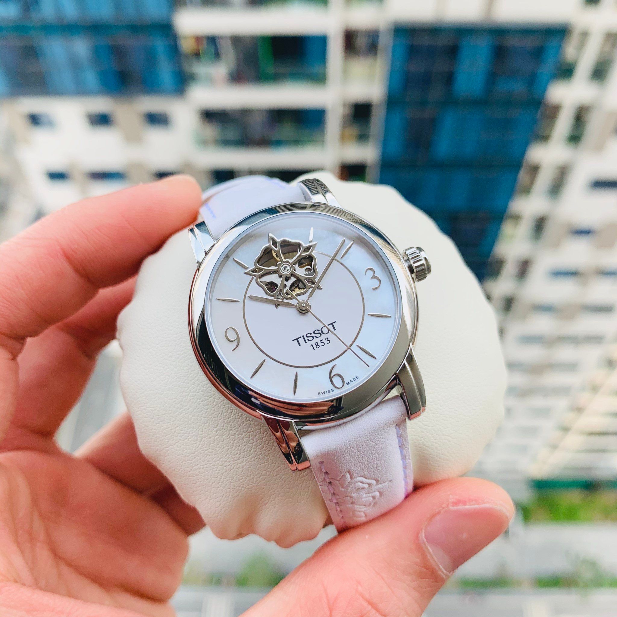 Đồng Hồ Nữ Tissot Lady Heart Powermatic 80 Mother of Pearl Dial 