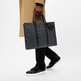  Túi Nam Louis Vuitton Sac Plat Horizontal Zippé 'Black' 