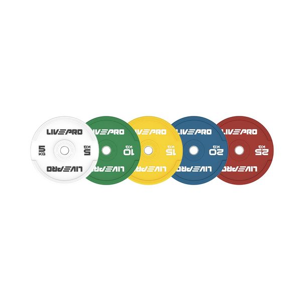 LIVEPRO ELITE COLORED RUBBER BUMPER PLATE