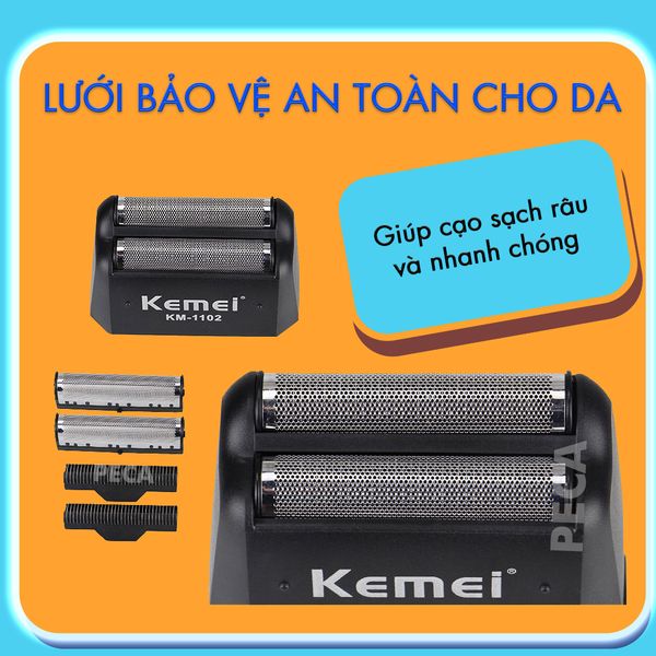Lưỡi thay thế máy cạo râu Kemei KM-1102 / Kemei KM-1102H