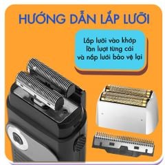 Lưỡi thay thế máy cạo râu Kemei KM-2028 / Kemei KM-1112