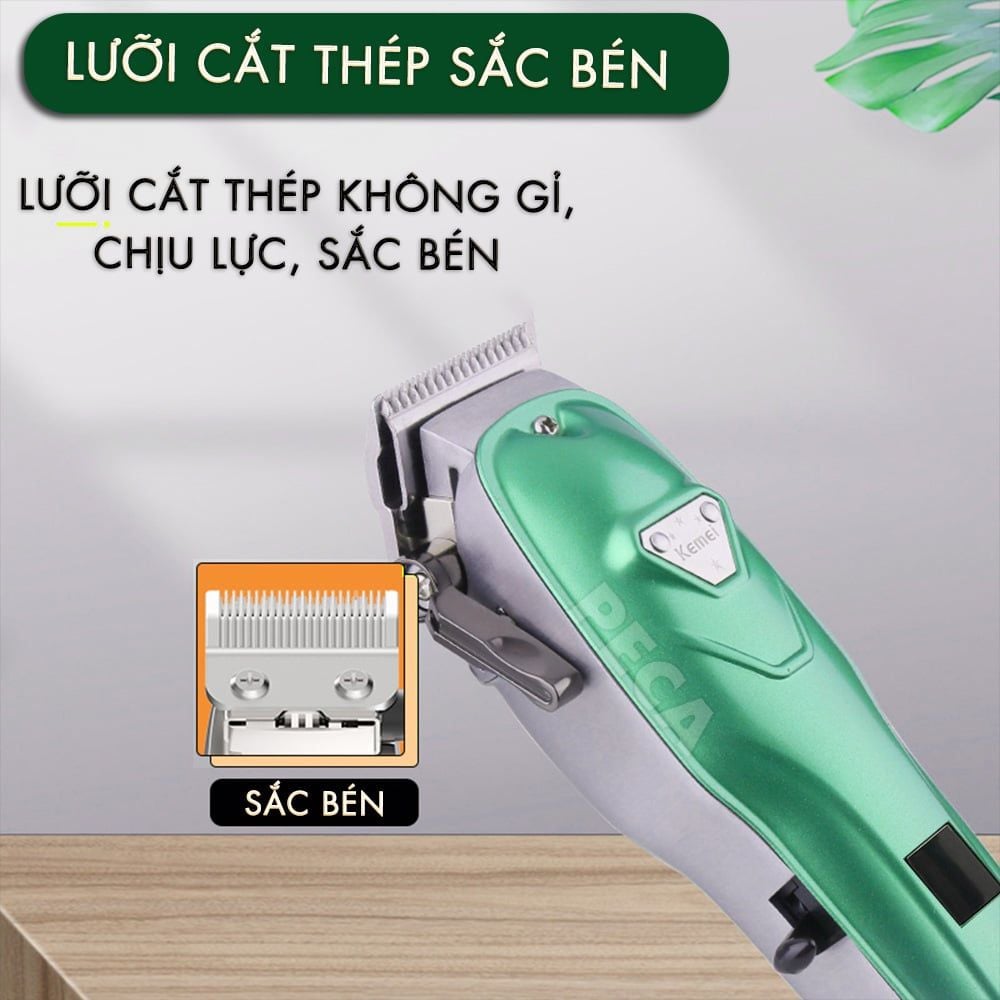 Tông đơ thú cưng điện Kemei KM-CW22 kèm theo kéo,dũa móng, lược trọn bộ tiện lợi, có thể cắt cho chó, mèo... - hàng phân phối chính thức