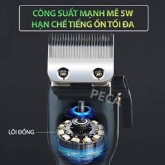 Tông đơ cắt lông thú cưng Kemei KM-CW10 không dây chuyên nghiệp công suất mạnh 5W sạc nhanh USB tiện lợi - Hàng chính hãng