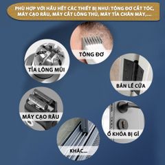 Dầu tra lưỡi tông đơ Kemei 120ml giúp làm mát lưỡi, động cơ hoạt động tốt, bảo vệ lưỡi chống gỉ sét, kéo dài tuổi thọ tông đơ - Hàng chính hãng