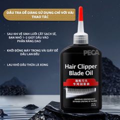 Dầu tra lưỡi tông đơ Kemei 120ml giúp làm mát lưỡi, động cơ hoạt động tốt, bảo vệ lưỡi chống gỉ sét, kéo dài tuổi thọ tông đơ - Hàng chính hãng