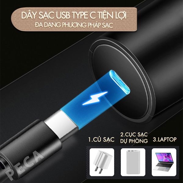 Máy cạo râu khô và ướt KEMEI KM-T85 chống thấm nước IPX6 công suất 8W sạc USB nhanh 1.5 giờ - Chính hãng