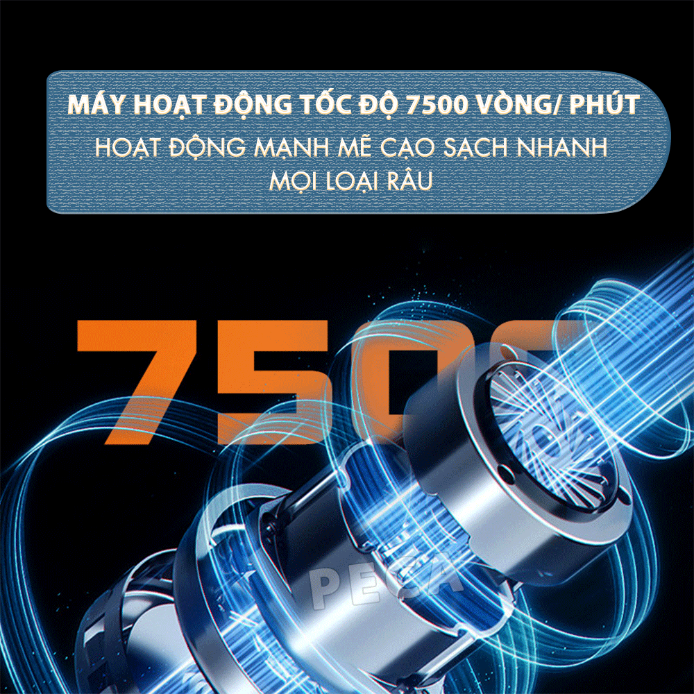 Máy cạo râu mini Kemei KM-T98 công suất mạnh mẽ 5W chống nước IPX5 - Hàng chính hãng